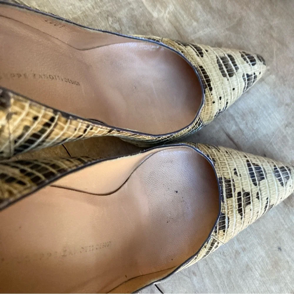 Vicini‎ heals EU 38 Faux snakeskin tan brown neutrals